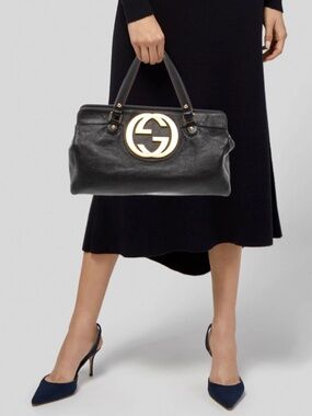 Gucci Leather Blondie satchel